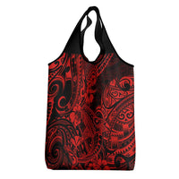 Hawaii Shark Grocery Bag Polynesian Pattern Red Version LT01 - Polynesian Pride