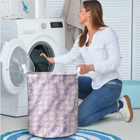 Pua Kalaunu Lei Laundry Basket Palaka Pattern LT01 - Polynesian Pride