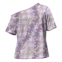 Pua Kalaunu Lei Cross Shoulder Shirt Palaka Pattern LT01 - Polynesian Pride