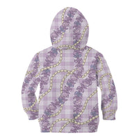 Pua Kalaunu Lei Kid Hoodie Palaka Pattern LT01 - Polynesian Pride