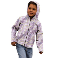 Pua Kalaunu Lei Kid Hoodie Palaka Pattern LT01 - Polynesian Pride