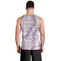 Pua Kalaunu Lei Men Tank Top Palaka Pattern LT01 - Polynesian Pride