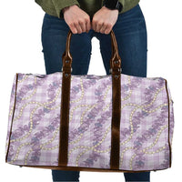 Pua Kalaunu Lei Travel Bag Palaka Pattern LT01 Purple - Polynesian Pride