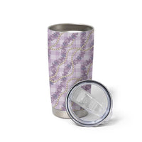 Pua Kalaunu Lei Tumbler Cup Palaka Pattern LT01 - Polynesian Pride