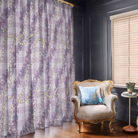 Pua Kalaunu Lei Window Curtain Palaka Pattern LT01 - Polynesian Pride