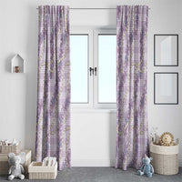 Pua Kalaunu Lei Window Curtain Palaka Pattern LT01 - Polynesian Pride