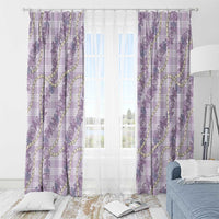 Pua Kalaunu Lei Window Curtain Palaka Pattern LT01 - Polynesian Pride