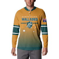 Custom Rugby Australia Button Sweatshirt Junior Wallabies Go Champions