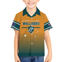 Custom Rugby Australia Hawaiian Shirt Junior Wallabies Go Champions
