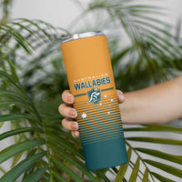 Custom Rugby Australia Skinny Tumbler Junior Wallabies Go Champions