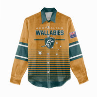 Custom Rugby Australia Women Casual Shirt Junior Wallabies Go Champions