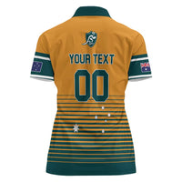 Custom Rugby Australia Women Polo Shirt Junior Wallabies Go Champions