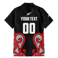 Custom Rugby New Zealand Family Matching Mermaid Dress and Hawaiian Shirt Baby Black Go Champions