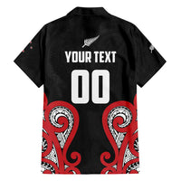 Custom Rugby New Zealand Family Matching Short Sleeve Bodycon Dress and Hawaiian Shirt Baby Black Go Champions