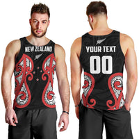 Custom Rugby New Zealand Men Tank Top Baby Black Go Champions