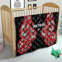 Rugby New Zealand Quilt Baby Black Go Champions