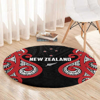 Rugby New Zealand Round Carpet Baby Black Go Champions