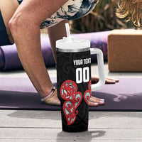 Custom Rugby New Zealand Tumbler With Handle Baby Black Go Champions