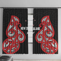 Rugby New Zealand Window Curtain Baby Black Go Champions