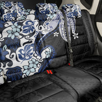 Monstera Plumeria Flowers Blue Back Car Seat Cover Polynesian Pattern LT01 - Polynesian Pride