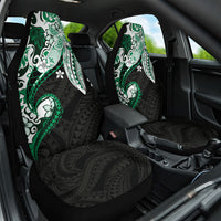 Monstera Plumeria Flowers Green Car Seat Cover Polynesian Pattern LT01 One Size Green - Polynesian Pride