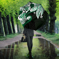 Monstera Plumeria Flowers Green Umbrella Polynesian Pattern LT01 - Polynesian Pride