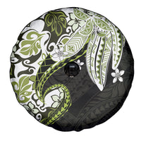 Monstera Plumeria Flowers Olive Green Spare Tire Cover Polynesian Pattern LT01 - Polynesian Pride
