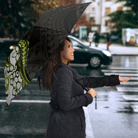 Monstera Plumeria Flowers Olive Green Umbrella Polynesian Pattern LT01 - Polynesian Pride