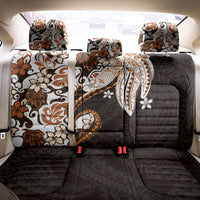 Monstera Plumeria Flowers Orange Back Car Seat Cover Polynesian Pattern LT01 - Polynesian Pride