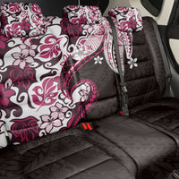 Monstera Plumeria Flowers Pink Back Car Seat Cover Polynesian Pattern LT01 - Polynesian Pride