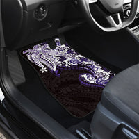 Monstera Plumeria Flowers Purple Car Mats Polynesian Pattern LT01 - Polynesian Pride