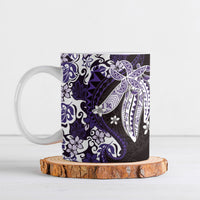 Monstera Plumeria Flowers Purple Ceramic Mug Polynesian Pattern LT01 Purple - Polynesian Pride