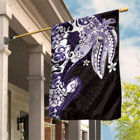 Monstera Plumeria Flowers Purple Garden Flag Polynesian Pattern LT01 House Flag Purple - Polynesian Pride