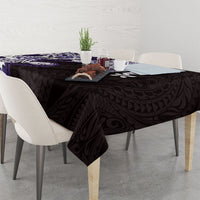 Monstera Plumeria Flowers Purple Tablecloth Polynesian Pattern LT01 - Polynesian Pride