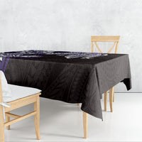 Monstera Plumeria Flowers Purple Tablecloth Polynesian Pattern LT01 - Polynesian Pride