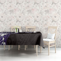 Monstera Plumeria Flowers Purple Tablecloth Polynesian Pattern LT01 - Polynesian Pride