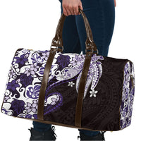 Monstera Plumeria Flowers Purple Travel Bag Polynesian Pattern LT01 - Polynesian Pride