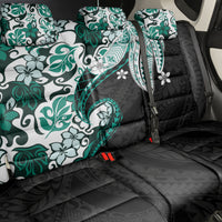 Monstera Plumeria Flowers Teal Back Car Seat Cover Polynesian Pattern LT01 - Polynesian Pride