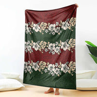 Hawaiian Hibiscus Christmas Color Blanket Unique LT01 - Polynesian Pride