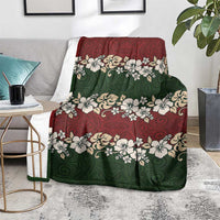 Hawaiian Hibiscus Christmas Color Blanket Unique LT01 - Polynesian Pride