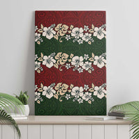 Hawaiian Hibiscus Christmas Color Canvas Wall Art Unique LT01 - Polynesian Pride