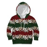 Hawaiian Hibiscus Christmas Color Kid Hoodie Unique
