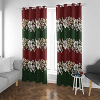 Hawaiian Hibiscus Christmas Color Window Curtain Unique LT01 With Grommets Red - Polynesian Pride