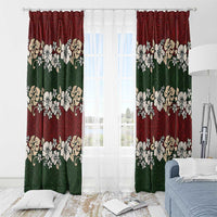 Hawaiian Hibiscus Christmas Color Window Curtain Unique LT01 - Polynesian Pride