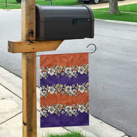Hawaiian Hibiscus Garden Flag Orange and Purple Unique LT01 - Polynesian Pride