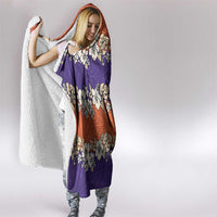 Hawaiian Hibiscus Hooded Blanket Orange and Purple Unique LT01 - Polynesian Pride