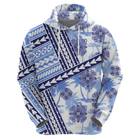 Hawaii Quilt Hoodie Kakau Polynesian Pattern Blue Version LT01 - Polynesian Pride