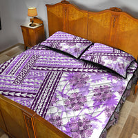 Hawaii Quilt Quilt Bed Set Kakau Polynesian Pattern Lilac Version LT01 - Polynesian Pride