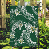 Polynesian Hawaiian Plumeria Tribal Pattern Garden Flag Green Version LT01 Garden Flag Green - Polynesian Pride