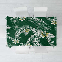 Polynesian Hawaiian Plumeria Tribal Pattern Tablecloth Green Version LT01 Green - Polynesian Pride
